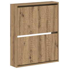 vidaXL Wall-Mounted Shoe Cabinet DELFT 71 x 17 x 86 cm Engineered Wood 2
