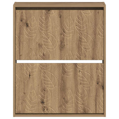 vidaXL Wall-Mounted Shoe Cabinet DELFT 71 x 17 x 86 cm Engineered Wood 4