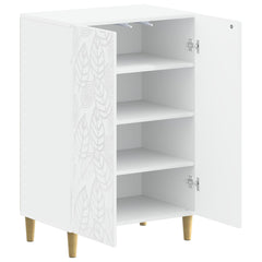 vidaXL Shoe Cabinet DELFT 59.5 x 39.5 x 90 cm Engineered Wood White 3
