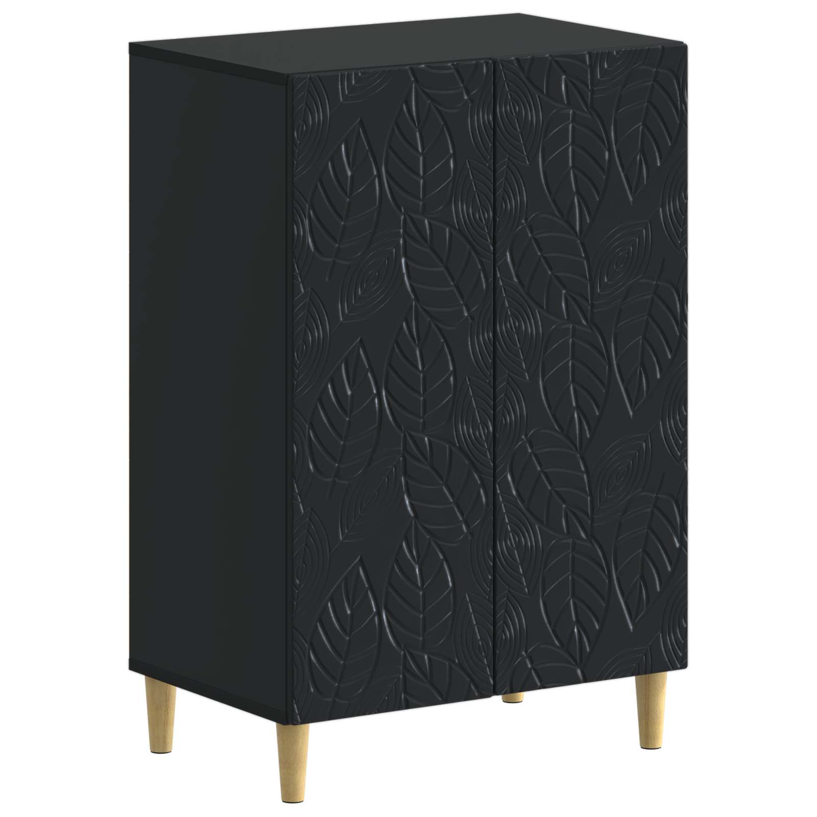 vidaXL Shoe Cabinet DELFT 59.5 x 39.5 x 90 cm Engineered Wood Black 2