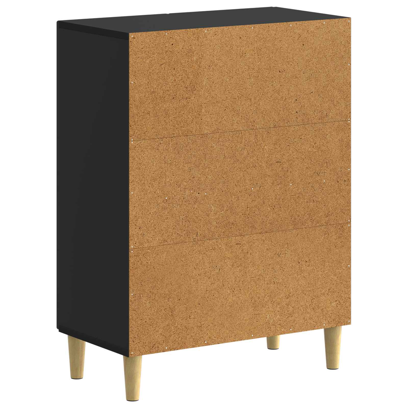 vidaXL Shoe Cabinet DELFT 59.5 x 39.5 x 90 cm Engineered Wood Black 6
