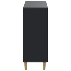 vidaXL Shoe Cabinet DELFT 59.5 x 39.5 x 90 cm Engineered Wood Black 5