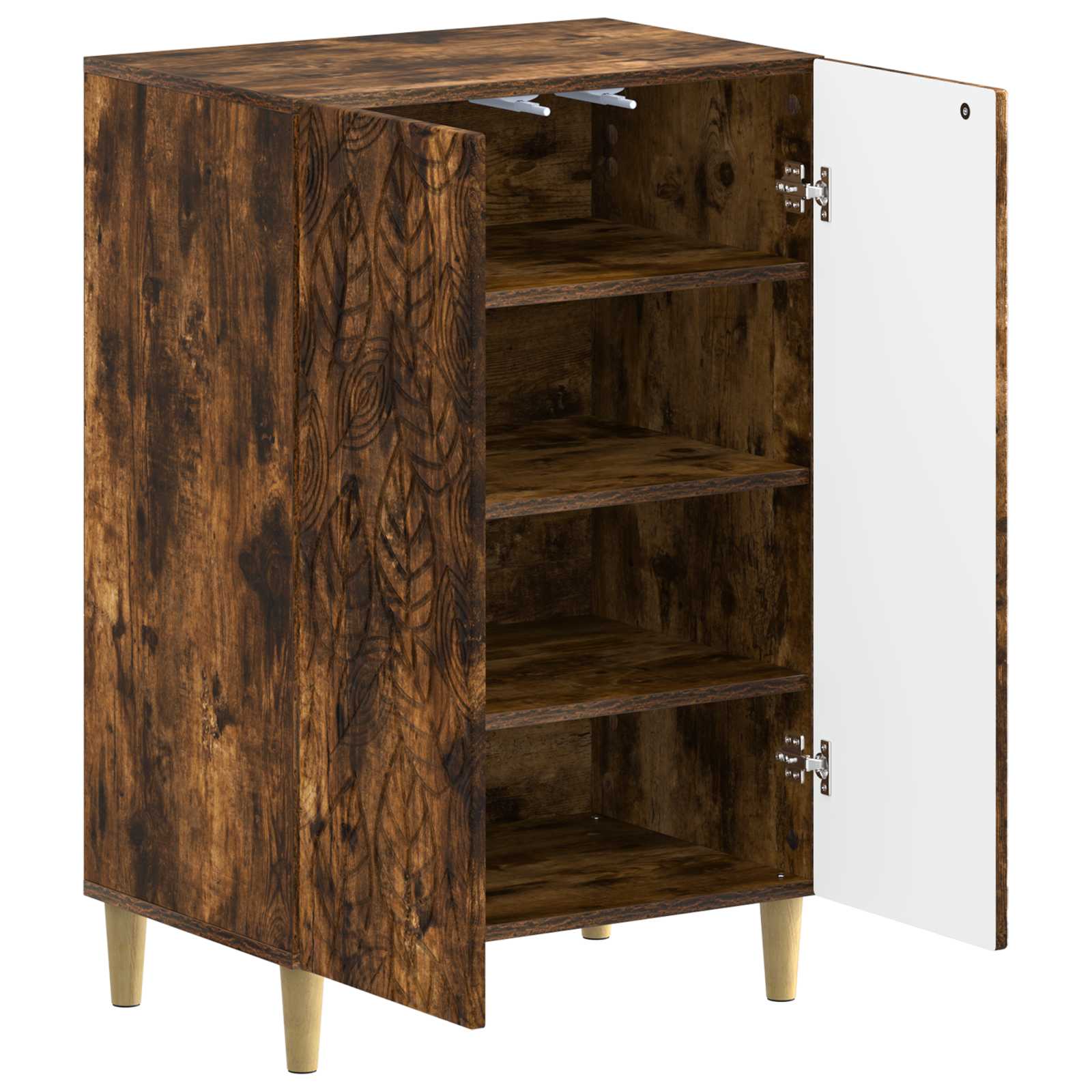 vidaXL Shoe Cabinet DELFT 59.5 x 39.5 x 90 cm Engineered Wood 3