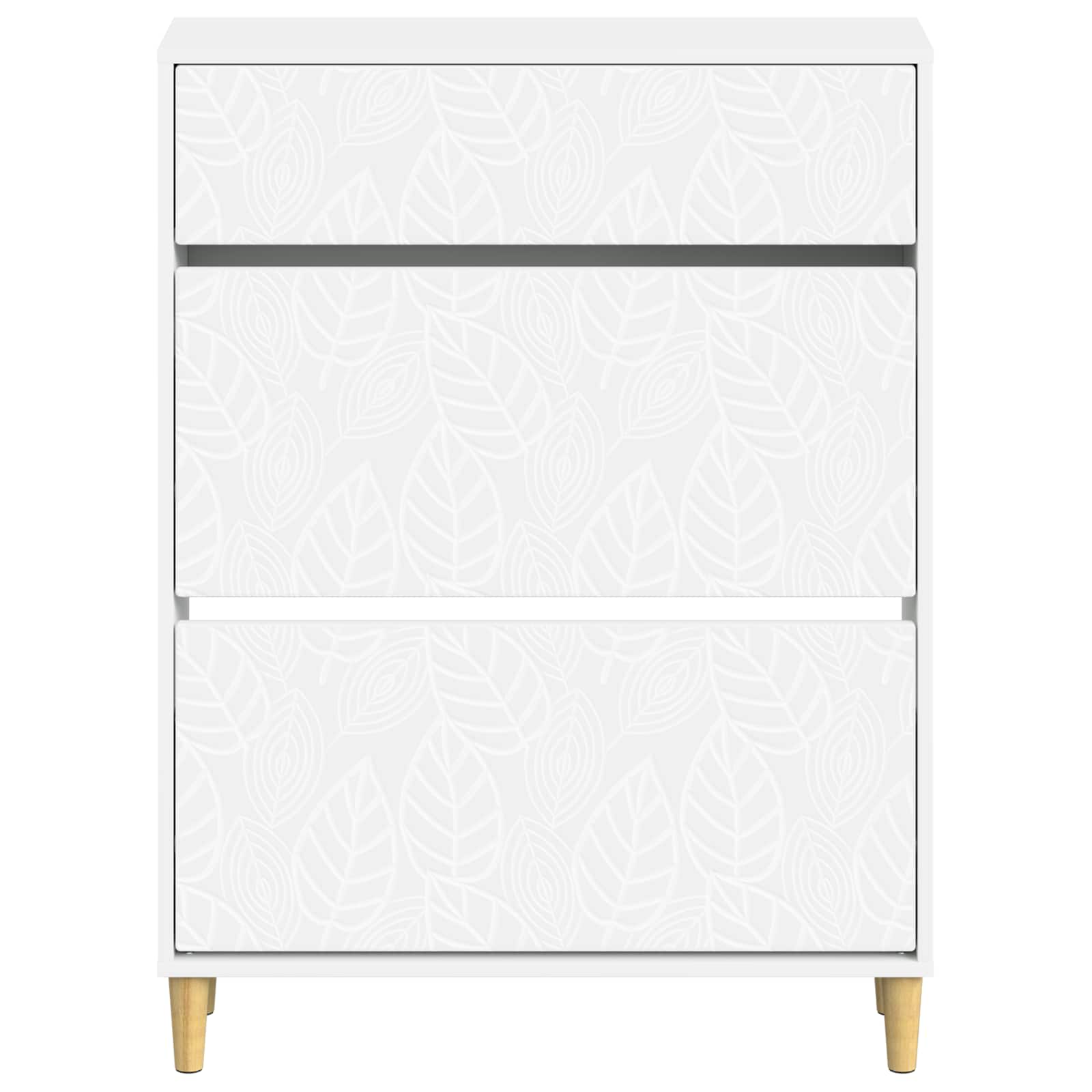 vidaXL Shoe Cabinet DELFT 78 x 24 x 103 cm Engineered Wood White 4