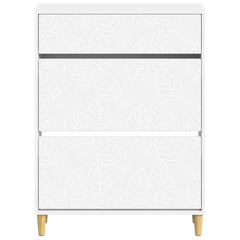 vidaXL Shoe Cabinet DELFT 78 x 24 x 103 cm Engineered Wood White 4