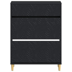 vidaXL Shoe Cabinet DELFT 78 x 24 x 103 cm Engineered Wood Black 4