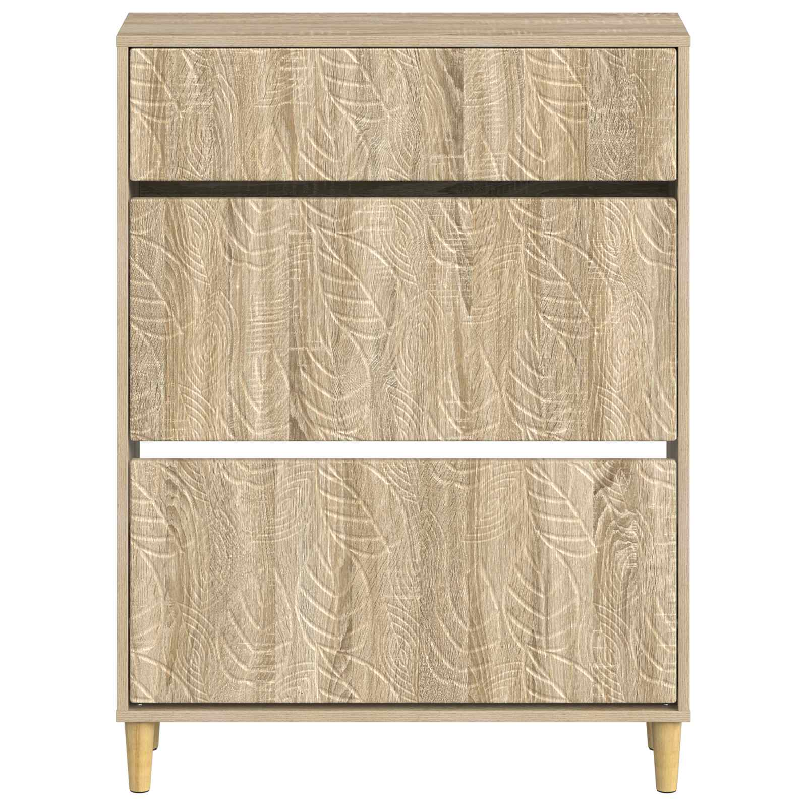 vidaXL Shoe Cabinet DELFT 78 x 24 x 103 cm Engineered Wood Sonoma Oak 4