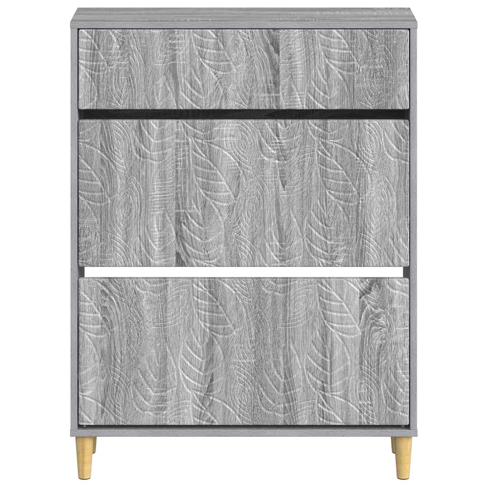 vidaXL Shoe Cabinet DELFT 78 x 24 x 103 cm Engineered Wood Grey Sonoma 4
