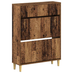 vidaXL Shoe Cabinet DELFT 78 x 24 x 103 cm Engineered Wood Old Wood 2