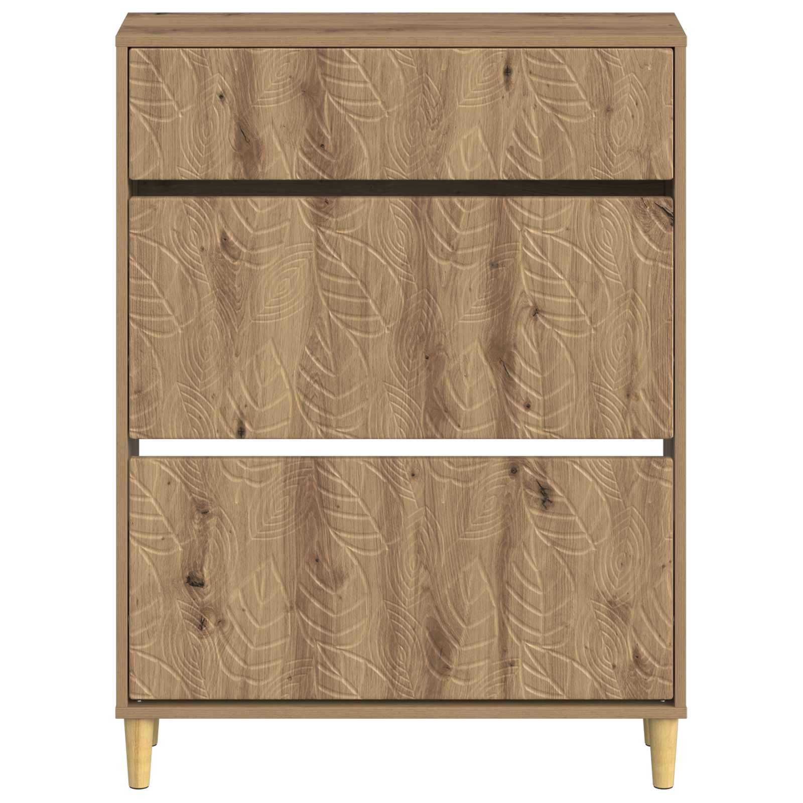 vidaXL Shoe Cabinet DELFT 78 x 24 x 103 cm Engineered Wood Artisan Oak 4