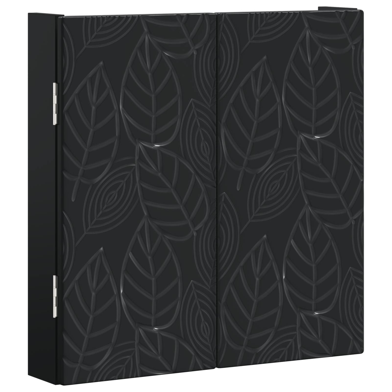 vidaXL Dartboard Cabinet DELFT Black 52.5 x 10.5 x 53.5 cm 4