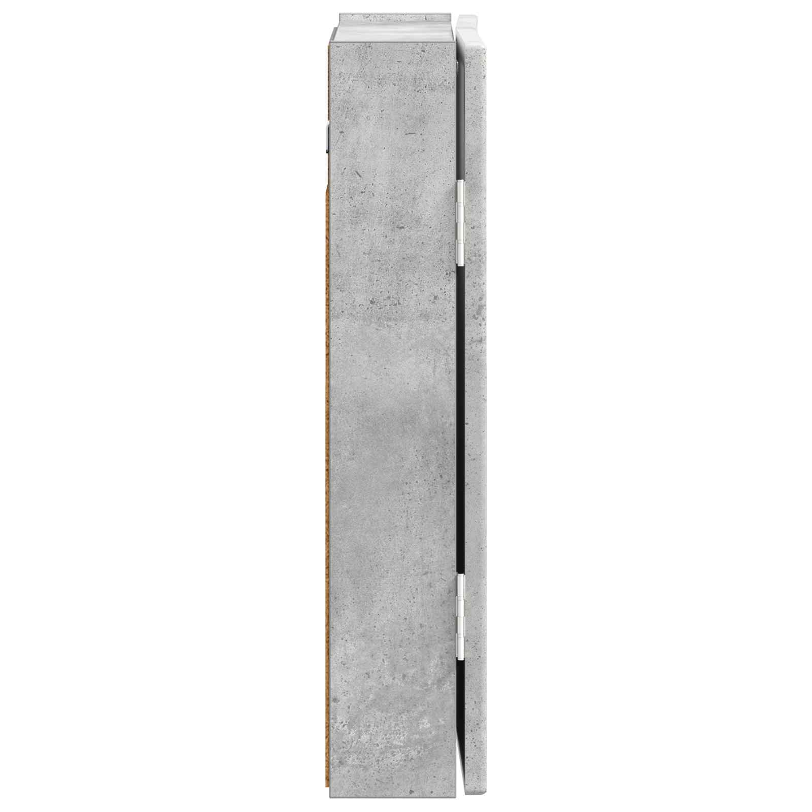 vidaXL Dartboard Cabinet DELFT Concrete Grey 52.5 x 10.5 x 53.5 cm 5