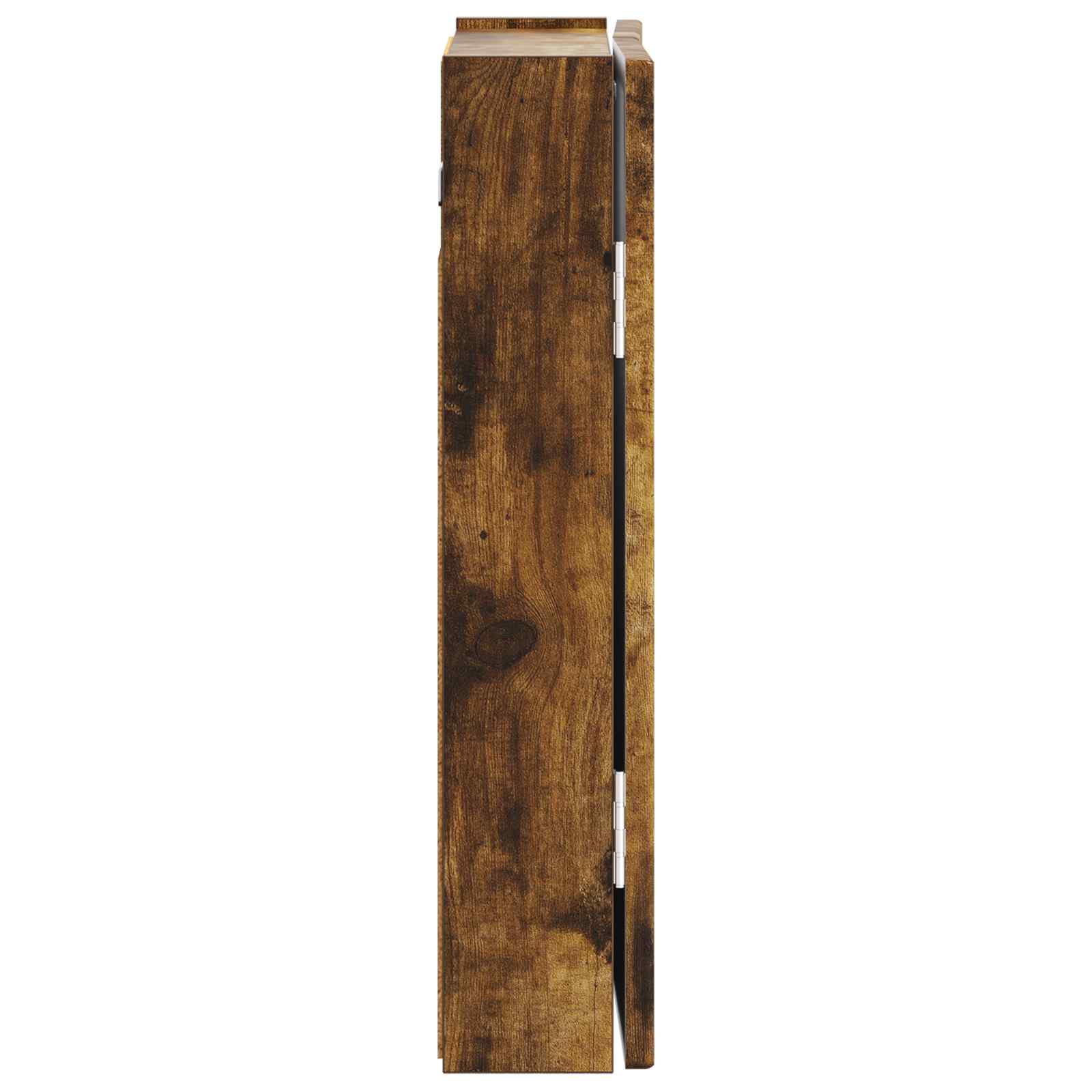 vidaXL Dartboard Cabinet DELFT Smoked Oak 52.5 x 10.5 x 53.5 cm 5