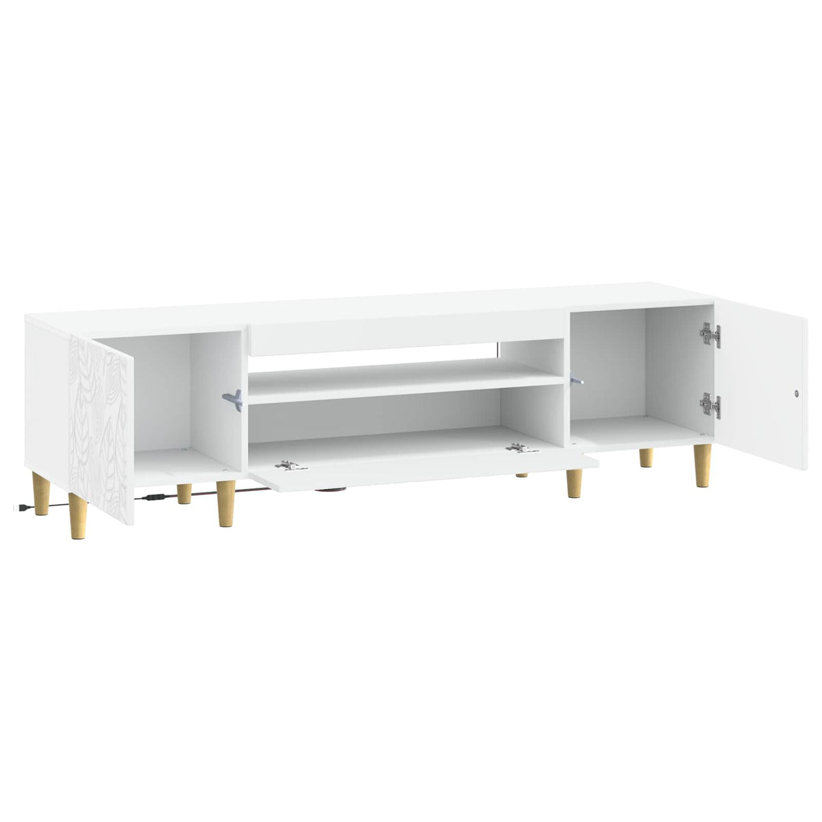 LED TV Cabinet DELFT 153 x 35 x 43 cm White