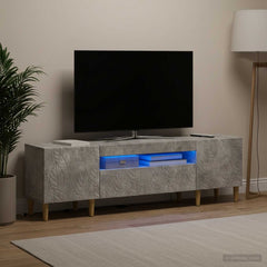 LED TV Cabinet DELFT 153 x 35 x 43 cm Concrete grey