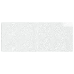 vidaXL Wall-Mounted Headboard DELFT High Gloss White Engineered Wood 3