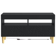 vidaXL LED TV Cabinet Black Engineered Wood 6