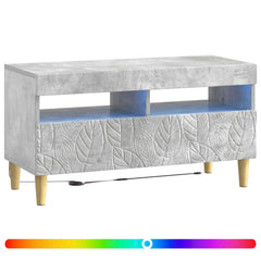 vidaXL LED TV Cabinet Concrete Grey Engineered Wood 3