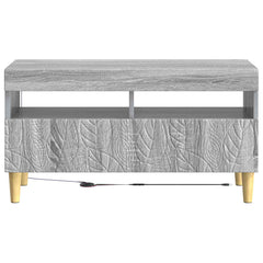vidaXL LED TV Cabinet Grey Sonoma Engineered Wood 6