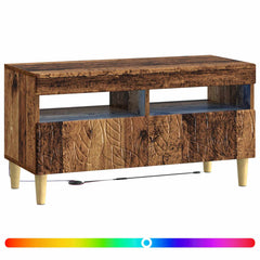 LED TV Cabinet Engineered Wood Old wood