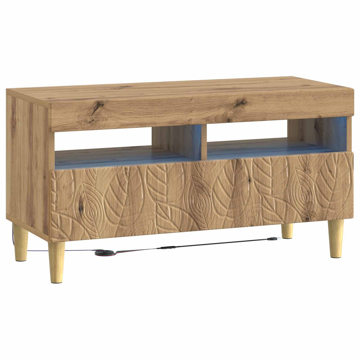 LED TV Cabinet Engineered Wood Artisan oak