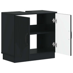 vidaXL Bathroom Sink Cabinet HOORN Black 59.5 x 31.5x 56 cm 3