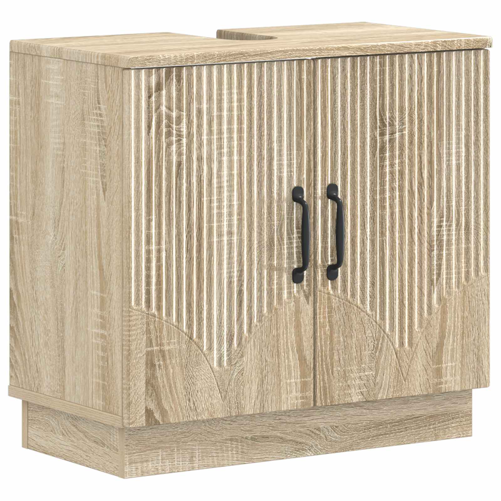 vidaXL Bathroom Sink Cabinet HOORN Sonoma Oak 59.5 x 31.5x 56 cm 2