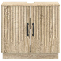 vidaXL Bathroom Sink Cabinet HOORN Sonoma Oak 59.5 x 31.5x 56 cm 4