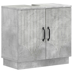 vidaXL Bathroom Sink Cabinet HOORN Concrete Grey 59.5 x 31.5x 56 cm 2