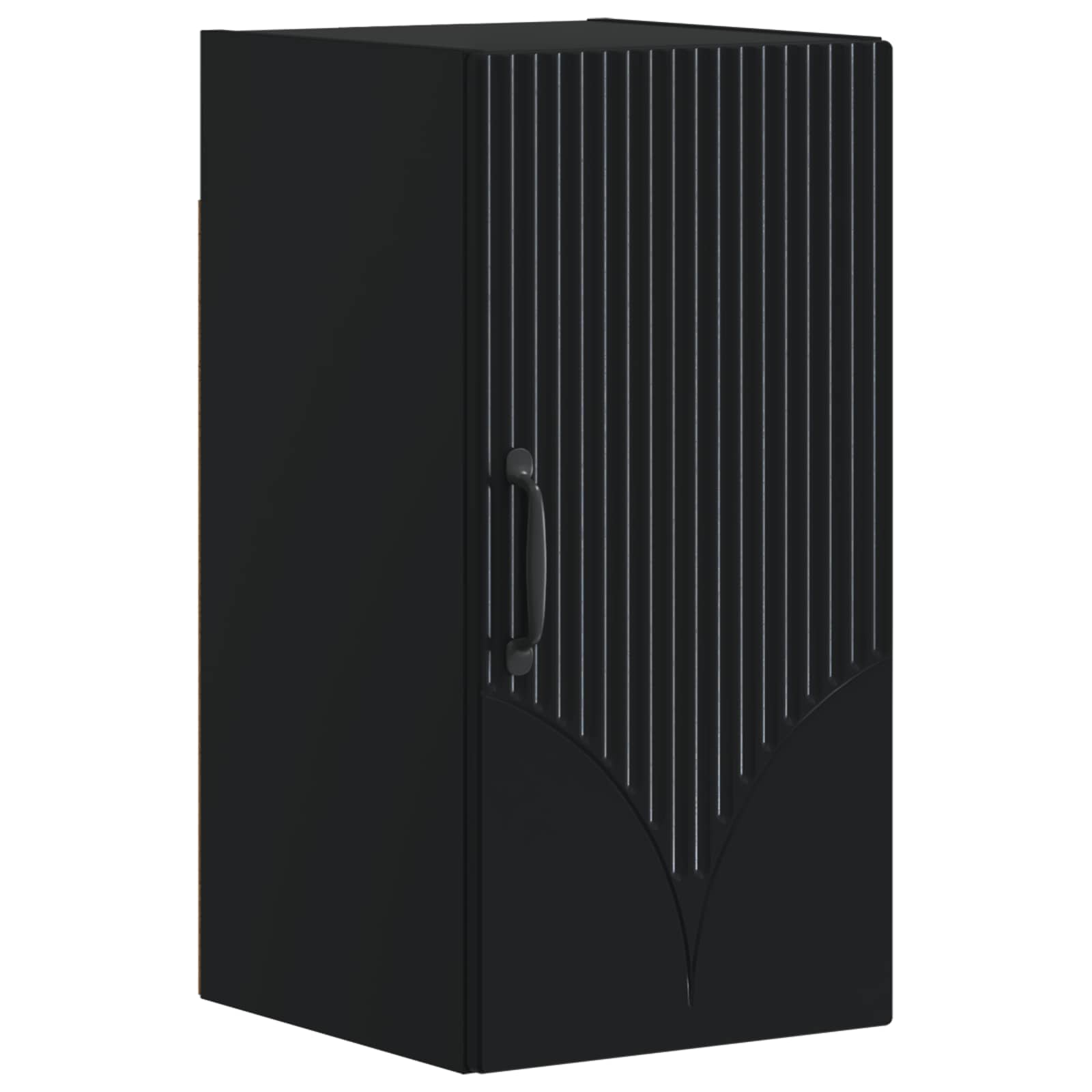 vidaXL Bathroom Wall Cabinet HOORN Black 30 x 31 x 59 cm 2