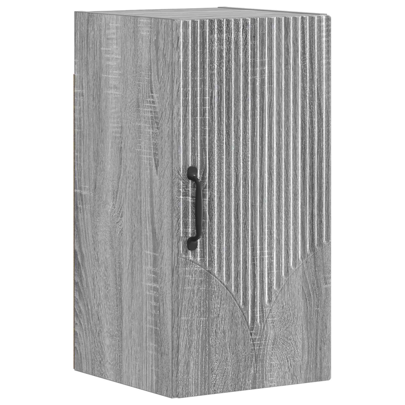 vidaXL Bathroom Wall Cabinet HOORN Grey Sonoma 30 x 31 x 59 cm 2