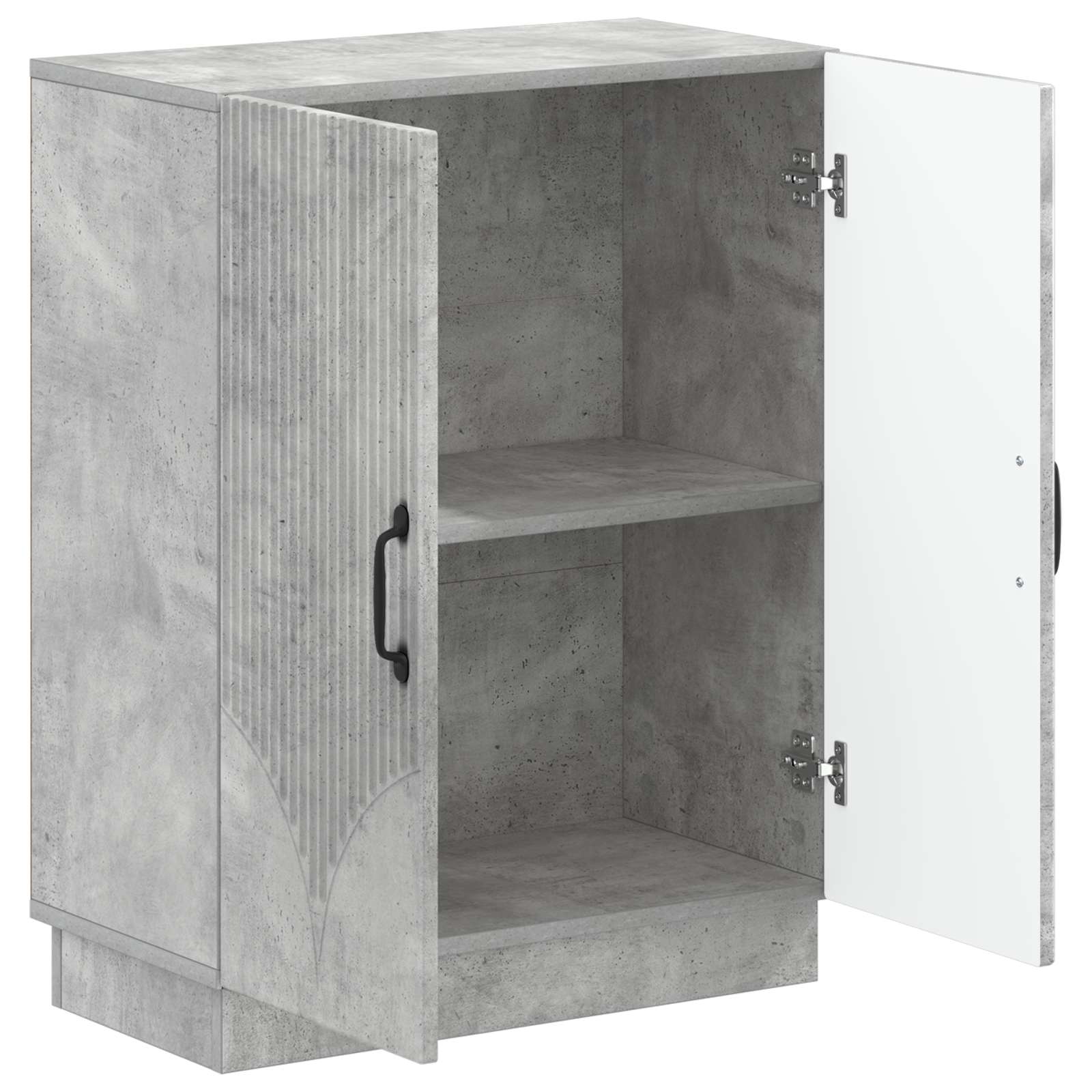 vidaXL Bathroom Storage Cainet HOORN Concrete Grey 59.5 x 31 x 77 cm 3
