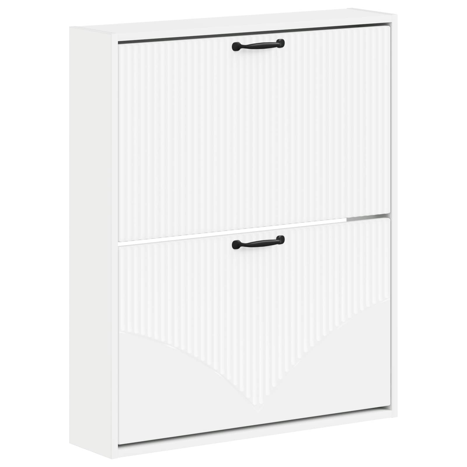 vidaXL Wall-Mounted Shoe Cabinet HOORN 71 x 17 x 86 cm Engineered Wood 2
