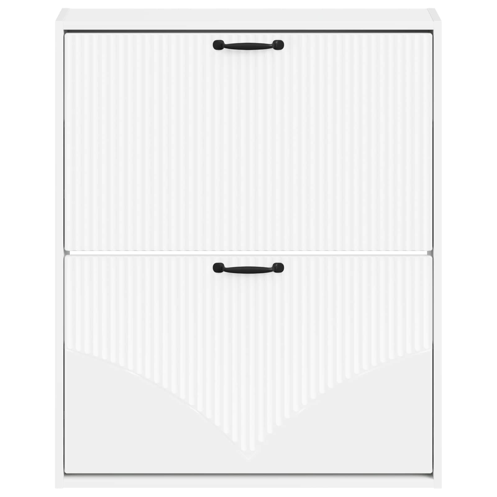 vidaXL Wall-Mounted Shoe Cabinet HOORN 71 x 17 x 86 cm Engineered Wood 4