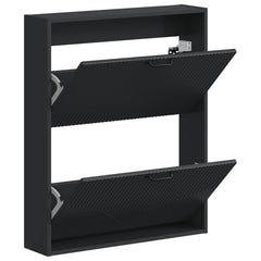 vidaXL Wall-Mounted Shoe Cabinet HOORN 71 x 17 x 86 cm Engineered Wood 3