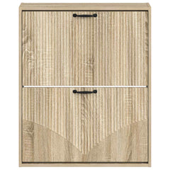 vidaXL Wall-Mounted Shoe Cabinet HOORN 71 x 17 x 86 cm Engineered Wood 4