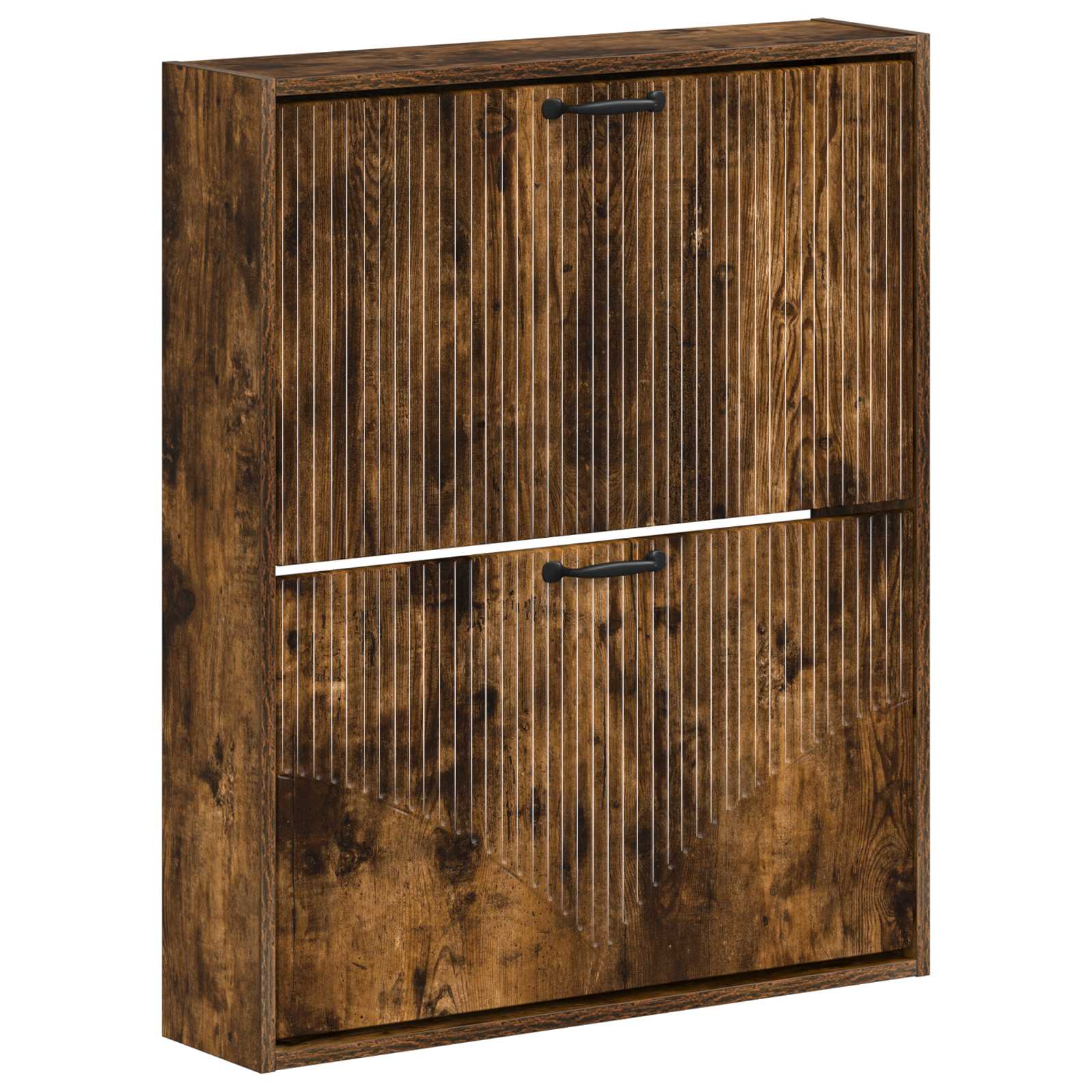 vidaXL Wall-Mounted Shoe Cabinet HOORN 71 x 17 x 86 cm Engineered Wood 2