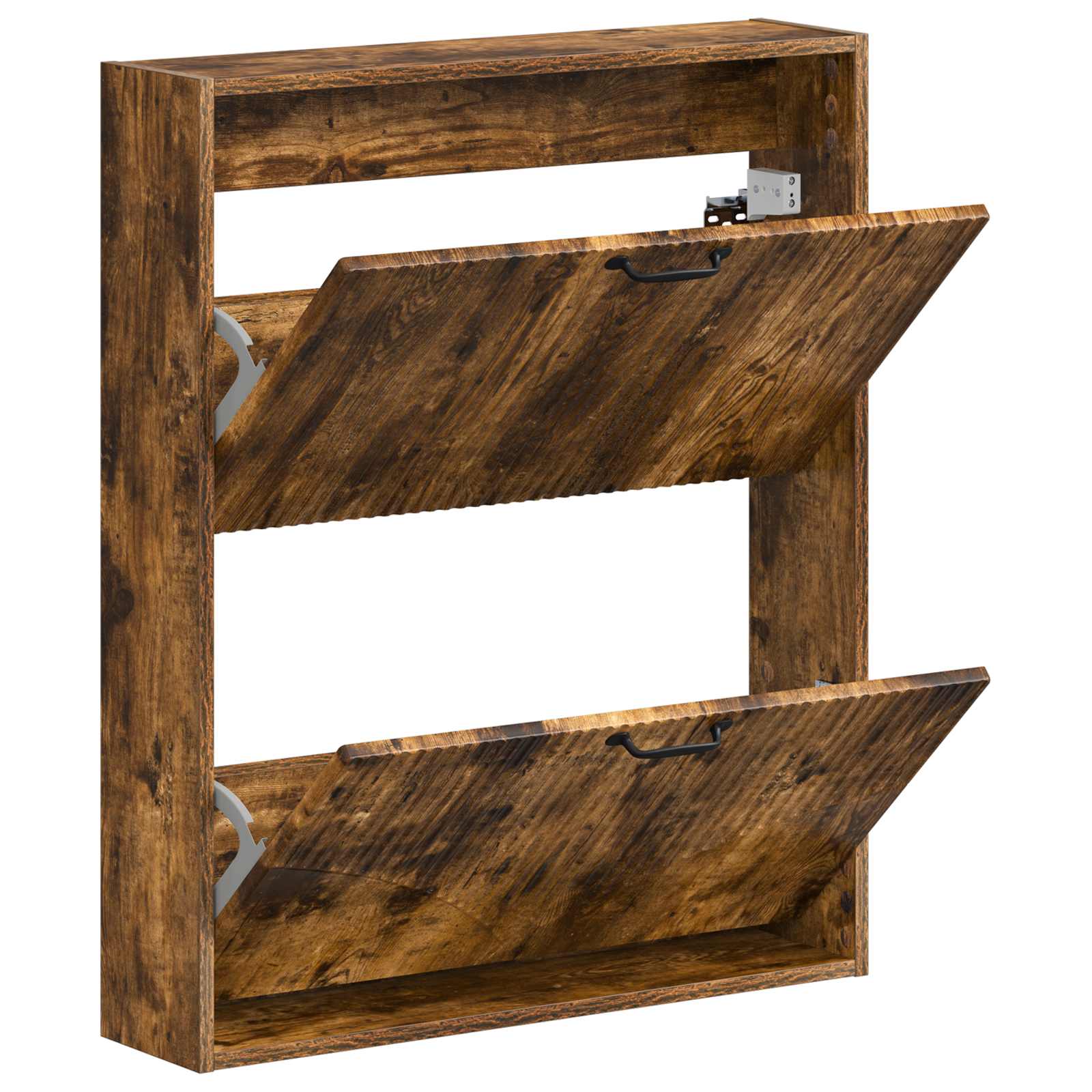 vidaXL Wall-Mounted Shoe Cabinet HOORN 71 x 17 x 86 cm Engineered Wood 3