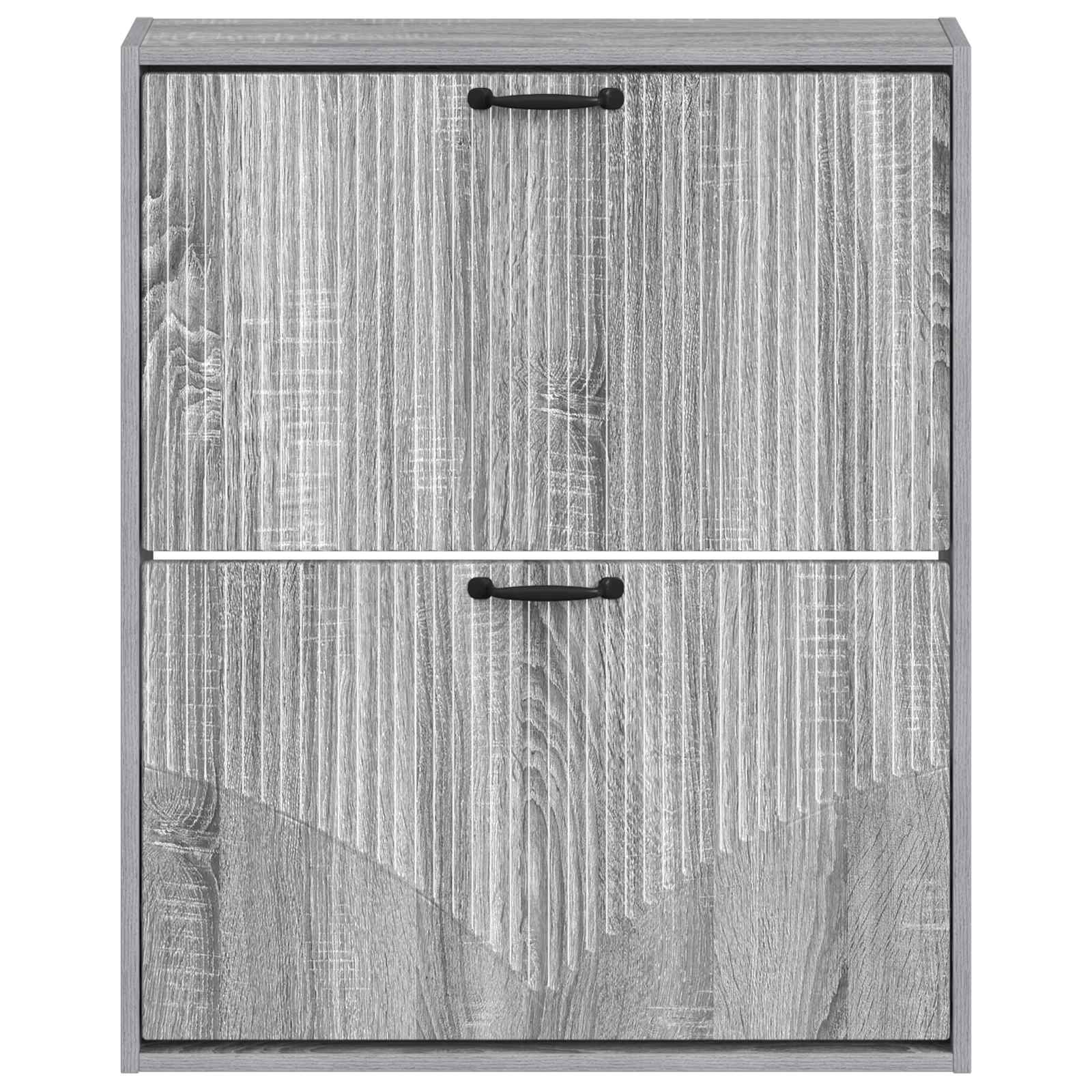 vidaXL Wall-Mounted Shoe Cabinet HOORN 71 x 17 x 86 cm Engineered Wood 4