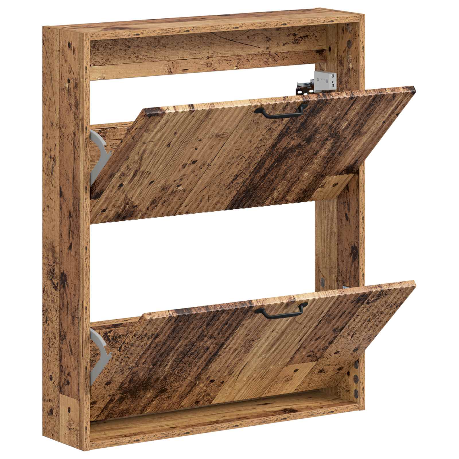 vidaXL Wall-Mounted Shoe Cabinet HOORN 71 x 17 x 86 cm Engineered Wood 3