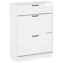 vidaXL Shoe Cabinet HOORN 78 x 24 x 100 cm Engineered Wood 2