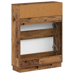 vidaXL Shoe Cabinet HOORN 78 x 24 x 100 cm Engineered Wood Old Wood 6