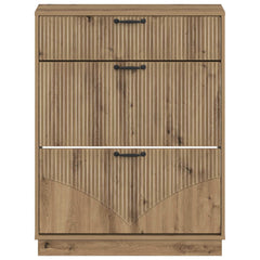 vidaXL Shoe Cabinet HOORN 78 x 24 x 100 cm Engineered Wood Artisan Oak 4