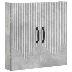 vidaXL Dartboard Cabinet HOORN Concrete Grey 52.5 x 10.5 x 53.5 cm 4