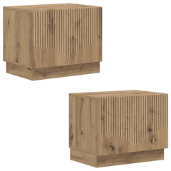 vidaXL TV Cabinet Artisan Oak Engineered Wood 4