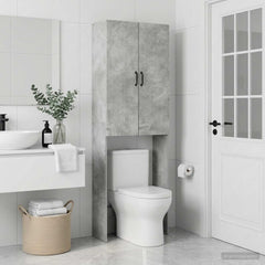 Toilet Cabinet HOORN 66 x 25.5 x 190 cm Concrete grey