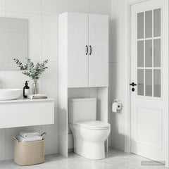 Toilet Cabinet HOORN 66 x 25.5 x 190 cm High gloss white