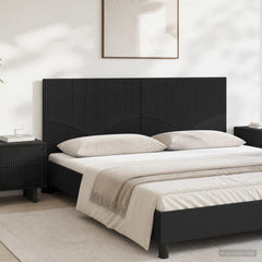 Wall-Mounted Headboard HOORN Engineered Wood Width 180 cm Black