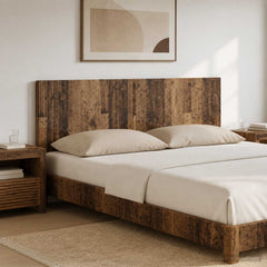 Wall-Mounted Headboard HOORN Engineered Wood Width 180 cm Old wood
