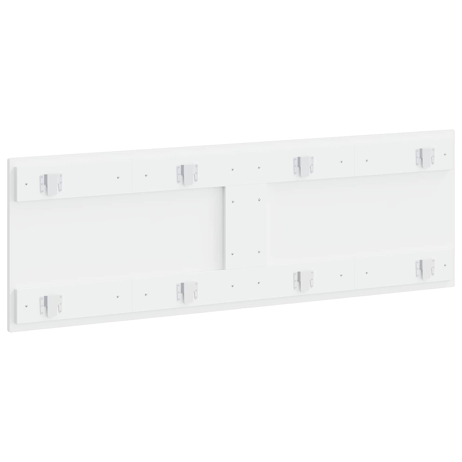 vidaXL Wall-Mounted Headboard HOORN White Engineered Wood 5